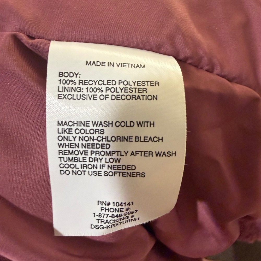 DSG Women Plum Purple Sherpa Fleece Full Zip Jacket XL 16 Recycled Polyester - Picture 8 of 13
